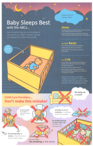 Learn and share important safety tips with all who care for your newborn. Click here for a printer friendly version of the Sleep Sleep Guide. You will need the latest version of Adobe Acrobat in order to view the PDF. 