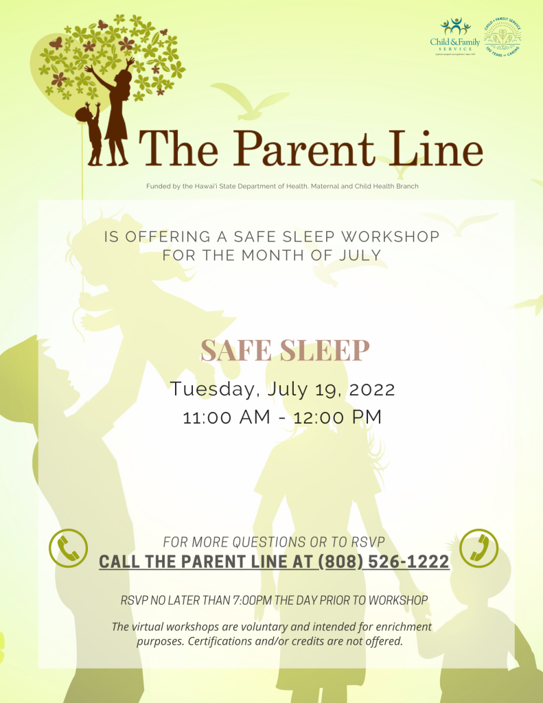July Safe Sleep Flyer